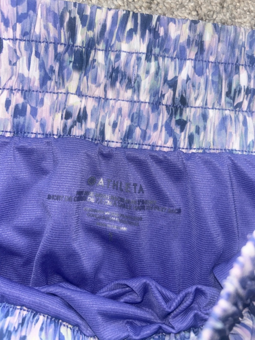 Athleta High Rise Mesh Racer Run 3” Short - Picture 2 of 3